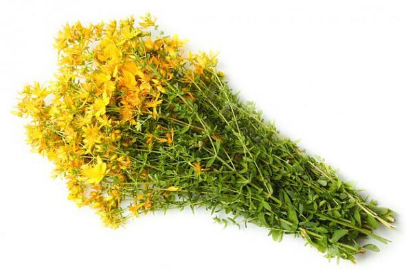 St. John's Wort, which helps increase potency in middle-aged men